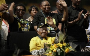 Nelson Mandela dodává své straně punc boje proti apartheidu.